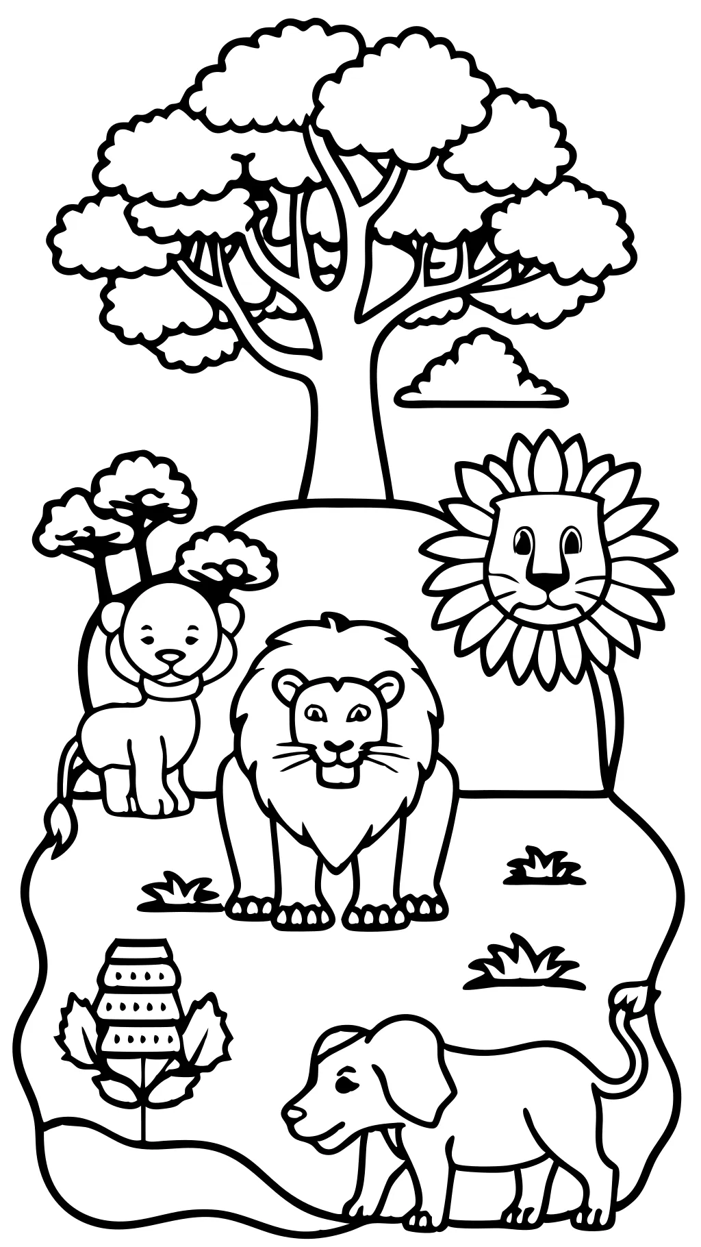 coloring pages of zoo